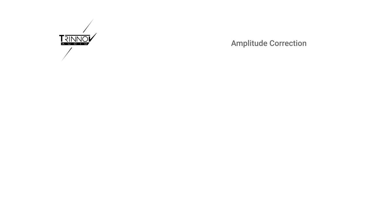 Trinnov Optimizer Amplitude Correction
